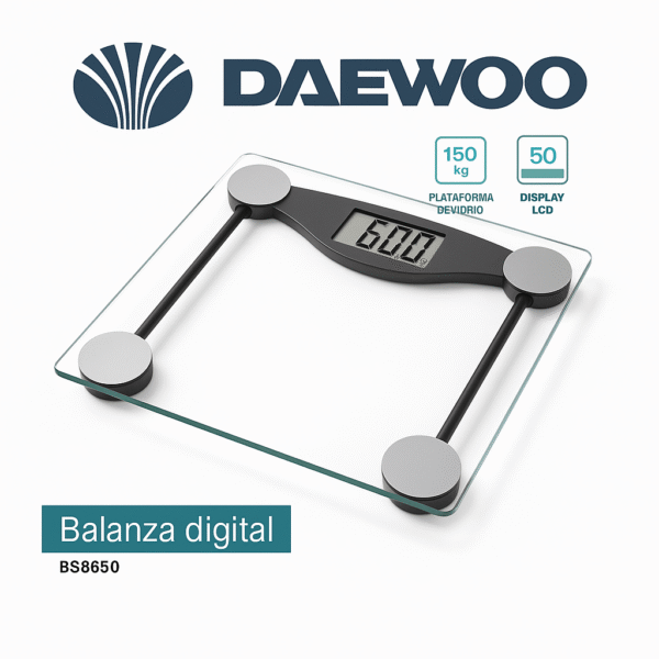 Balanza de Baño Digital Daewoo BS8650 - Vidrio Templado