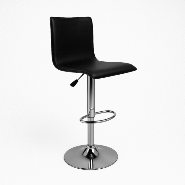 Banqueta Ecocuero Respaldar Alto Negro
