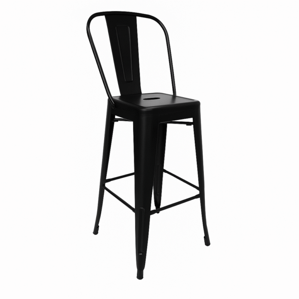 Banqueta de Metal Respaldar Alto