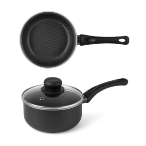 Cazuela Antiadherente de Aluminio Con Tapa de Vidrio 16 Gourmet Multiflon