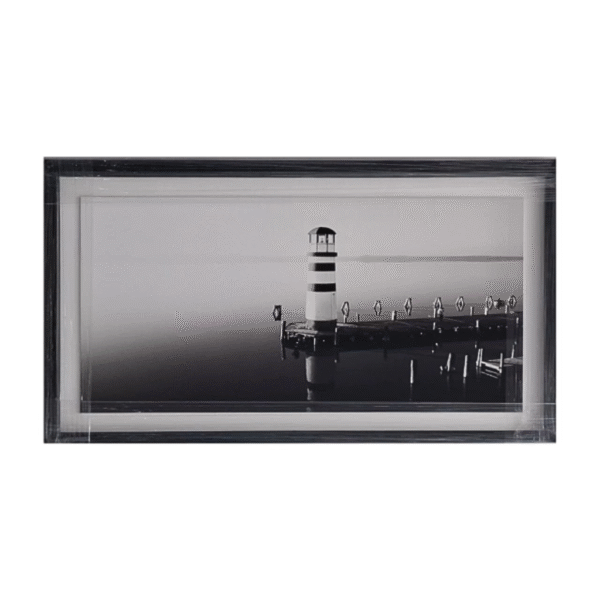 Cuadro Cajón Negro Canva 60cm x 100cm