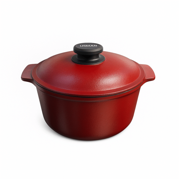 Olla USMAN Alta Gama 22cm. (Rojo Rubí)