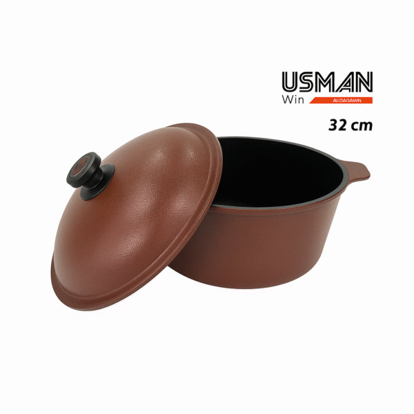 Olla USMAN Alta Gama 32cm. (Marrón)