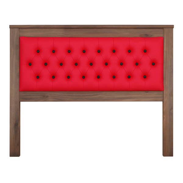 Respaldo de Madera de Pino con Tapizado en Ecocuero 150cm.
