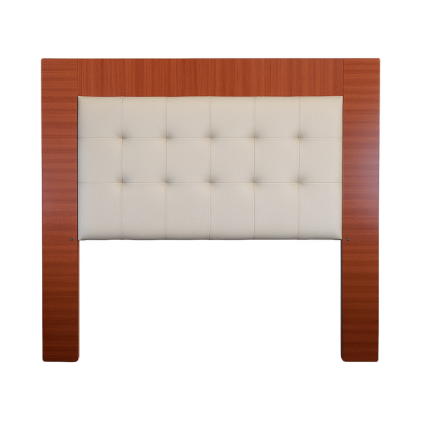 Respaldo de Melamina con Tapizado en Ecocuero 160cm. Beige