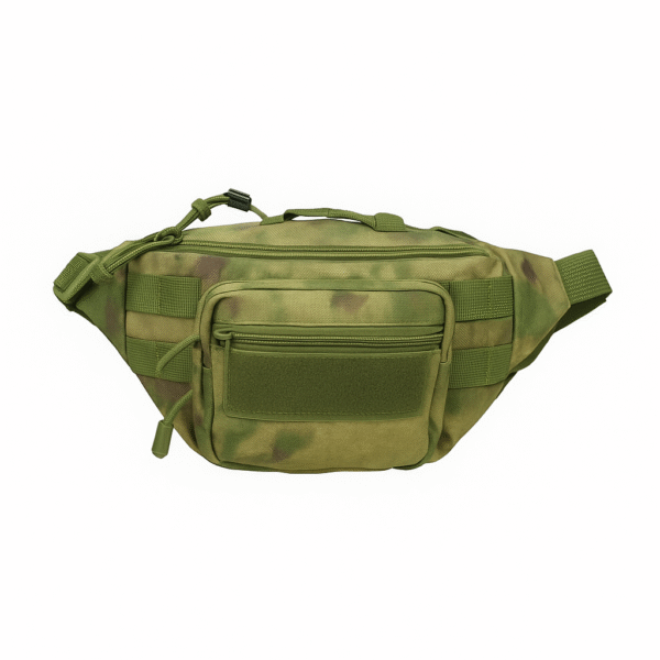 Riñonera Táctica LXS MOD CH-066G C/CAMO VERDE resistente al agua