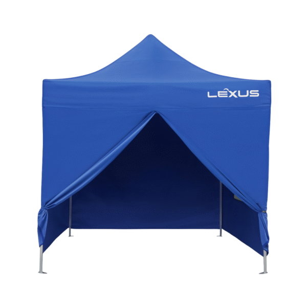 Gazebo Plegable Premium 3x3 de Acero Azul LEX-S5.1P-AZ - Imagen 2