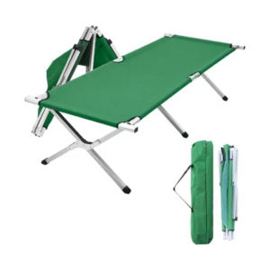 Catre de Campaña Plegable Lexus con Funda Verde – 190 x 63 x 41,5 cm