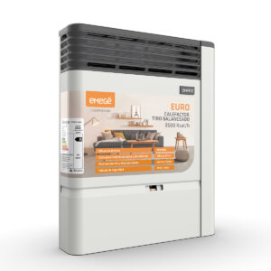 Calefactor Tiro Balanceado Emege 2135 Euro 3500kcal Multigas Color Gris