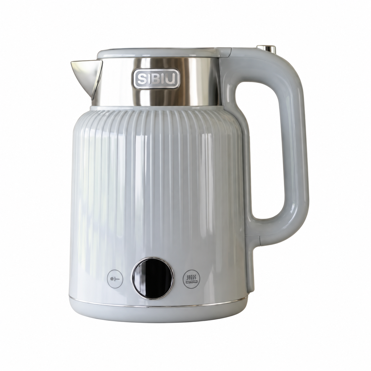 Pava Eléctrica Sibiu Acero Inoxidable 1.5lt Pantalla Digital